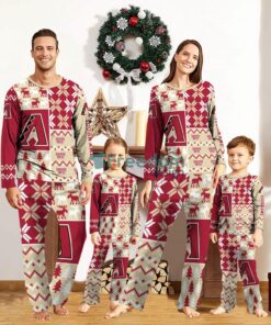 Arizona Diamondbacks Pajamas Set Custom Name Gift For Christmas Family Pajamas Set
