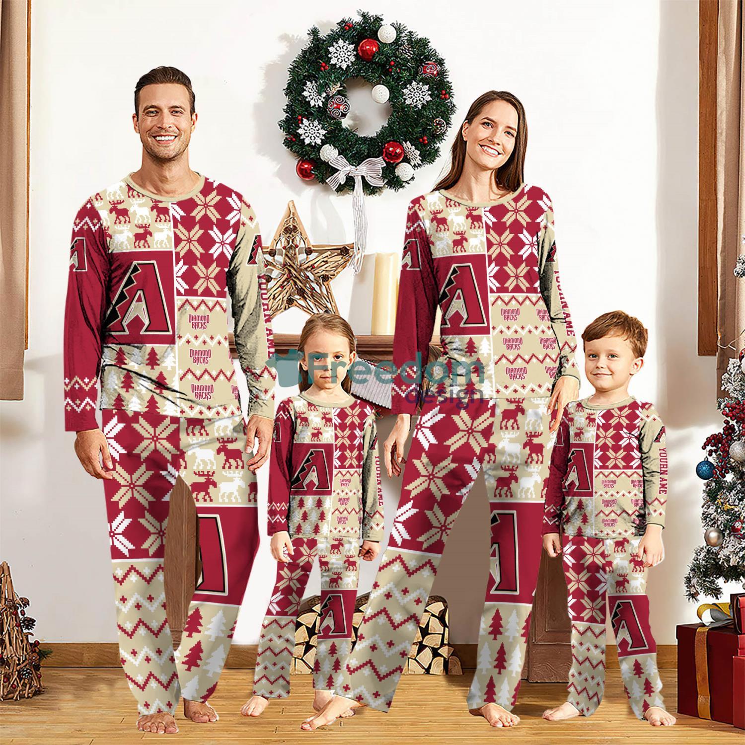 Arizona Diamondbacks Pajamas Set Custom Name Gift For Christmas Family Pajamas Set image Arizona Diamondbacks Pajamas Set Custom Name Gift For Christmas Family Pajamas Set Product Photo 1