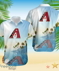 Arizona Diamondbacks Tropical Beach Blue Hawaiian Shirt
