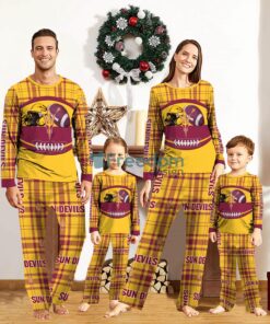 Arizona State Sun Devils Custom Name Pajamas Set For Family Sport Team Pajamas Christmas Gift