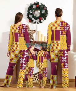 Arizona State Sun Devils Pajamas Set Custom Name Gift For Christmas Family Pajamas Set Product Photo 2