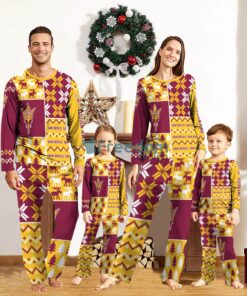 Arizona State Sun Devils Pajamas Set Custom Name Gift For Christmas Family Pajamas Set