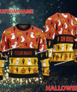 Arizona State Sun Devils Personalized Halloween Ugly Christmas Sweater Gift For Men And Women