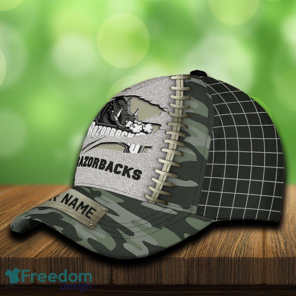 Arkansas Razorbacks 3D Hat And Cap Beach Design Camo Green For Fans Gift Custom Name image Arkansas Razorbacks 3D Hat And Cap Beach Design Camo Green For Fans Gift Custom Name - Arkansas Razorbacks 3D Hat And Cap Camo_3