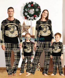 Army Black Knights Custom Name Pajamas Set For Family Sport Team Pajamas Christmas Gift