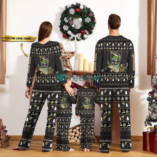 Army Black Knights Pajamas Sport Team Pajama Set Christmas Gift For Family Custom Name Unique Gift Product Photo 2