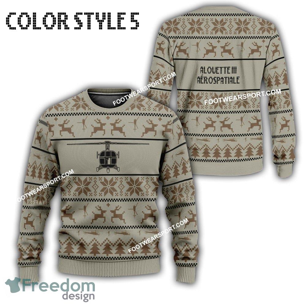 arospatiale-alouette-iii-aircraft-ugly-christmas-3d-sweater-gift-for-vetetan-4.jpg Aérospatiale Alouette III Aircraft Ugly Christmas 3D Sweater Gift For Vetetan - Aérospatiale Alouette III Aircraft Best Front Ugly Christmas Sweater Photo 5