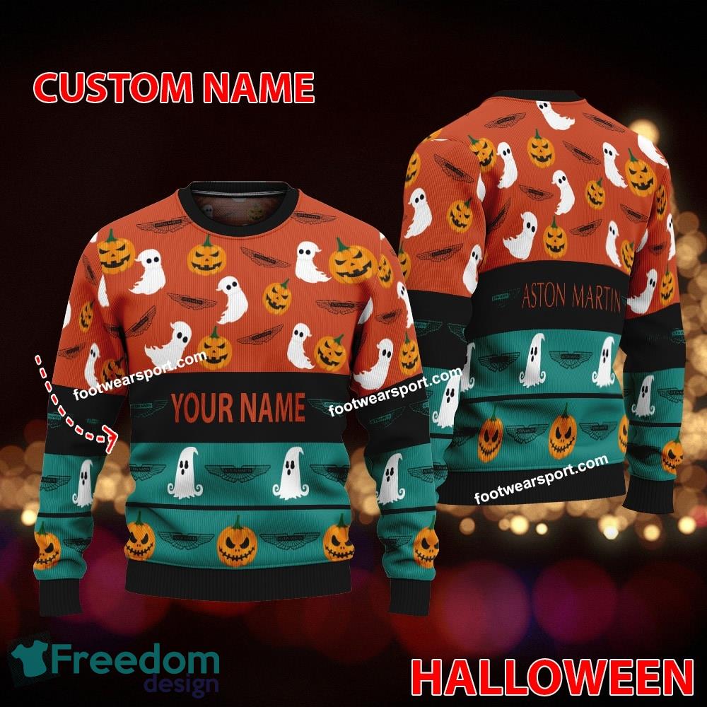 Aston Martin Car Racing Custom Name Halloween Ugly Christmas Sweater Gift For Men And Women image Aston Martin Car Racing Custom Name Halloween Ugly Christmas Sweater Gift For Men And Women - Aston Martin Car Racing Custom Name Halloween Ugly Christmas Sweater Gift For Men And Women