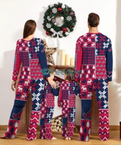 Atlanta Braves Pajamas Set Custom Name Gift For Christmas Family Pajamas Set Product Photo 2