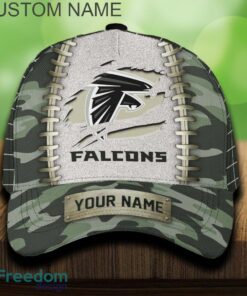 Atlanta Falcons 3D Hat And Cap Beach Design Camo Green For Fans Gift Custom Name