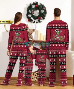 Atlanta Falcons Pajamas Sport Team Pajama Set Christmas Gift For Family Custom Name Unique Gift Product Photo 2