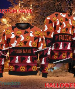 Atlanta Falcons Personalized Halloween Ugly Christmas Sweater For Fans