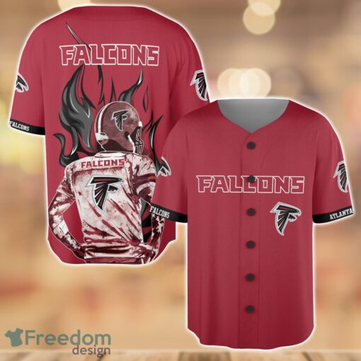 Atlanta Falcons Wave Player Baseball Jersey Shirt For Team Product Photo 1