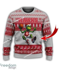 Atlanta Hawks Player Grinch Ugly Xmas Sweater Gift Holidays