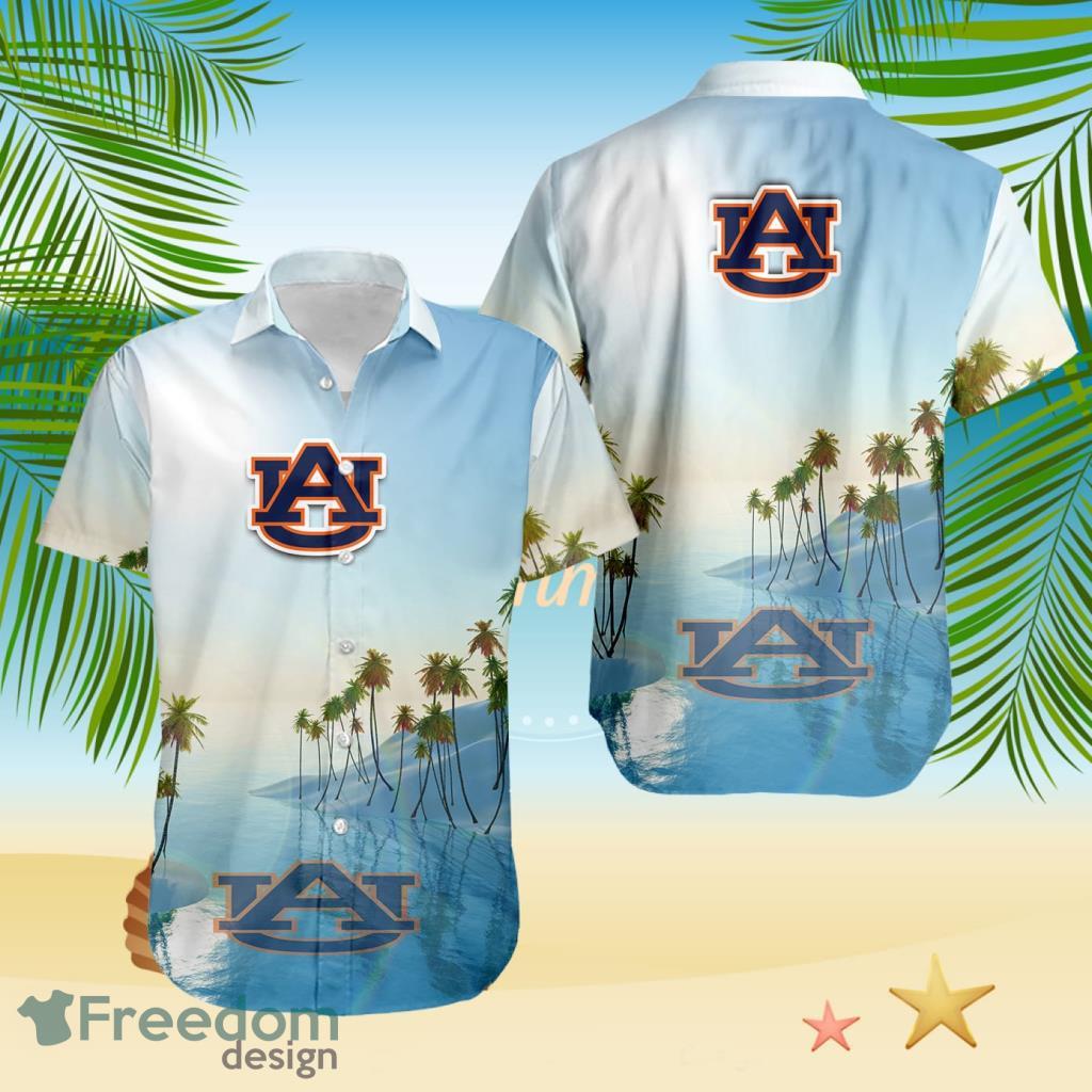 Auburn Tigers NCAA Tropical Beach Blue Hawaiian Shirt image Auburn Tigers NCAA Tropical Beach Blue Hawaiian Shirt Product Photo 1