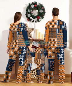 Auburn Tigers Pajamas Set Custom Name Gift For Christmas Family Pajamas Set Product Photo 2