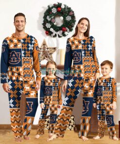 Auburn Tigers Pajamas Set Custom Name Gift For Christmas Family Pajamas Set