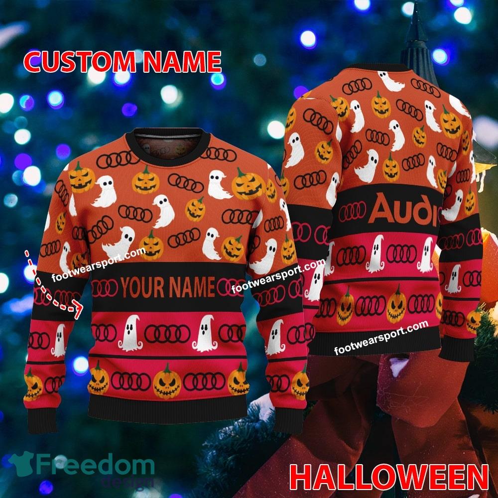 Audi Car Racing Personalized Halloween Ugly Christmas Sweater AOP Gift For Men And Women image Audi Car Racing Personalized Halloween Ugly Christmas Sweater AOP Gift For Men And Women - Audi Car Racing Personalized Halloween Ugly Christmas Sweater AOP Gift For Men And Women