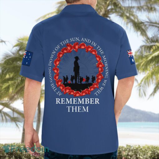 Australia Anzac Day We Will Remember Them Hawaiian Shirt Beach Shirt Product Photo 2