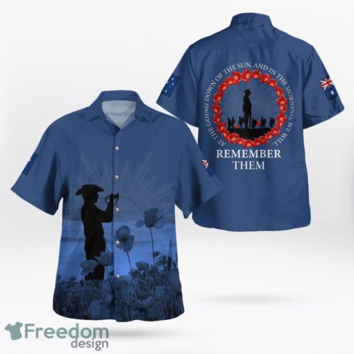 Australia Anzac Day We Will Remember Them Hawaiian Shirt Beach Shirt Product Photo 1