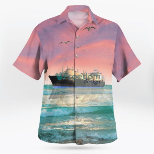 Australia NORTHWEST SANDERLING LNG Tanker Hawaiian Shirt Product Photo 3