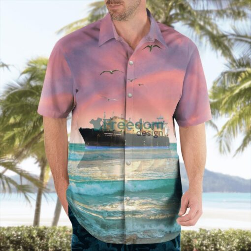 Australia NORTHWEST SANDERLING LNG Tanker Hawaiian Shirt Product Photo 4