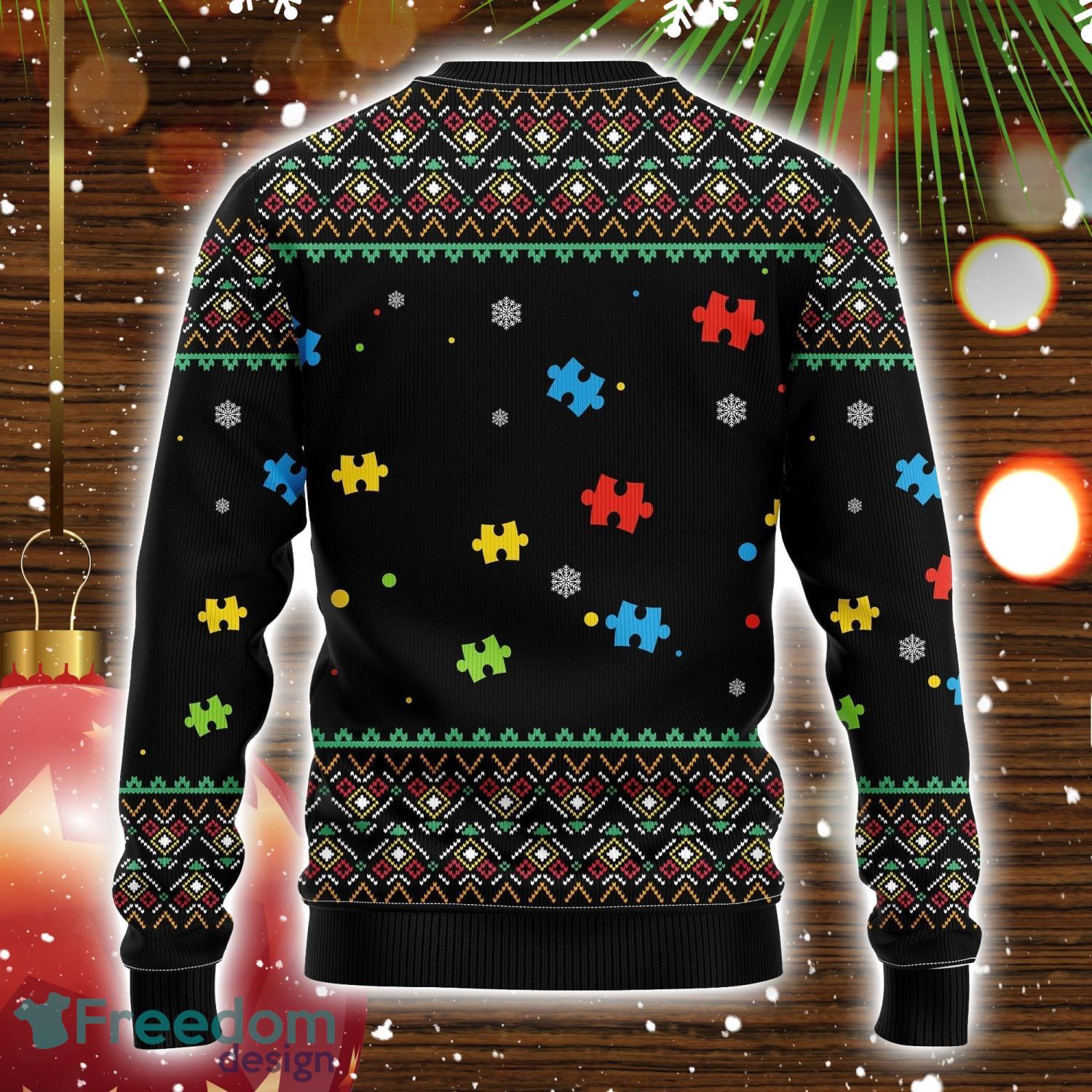 Autism Ugly Christmas Sweater Amazing Gift Christmas Gift For Men And Women image Autism Ugly Christmas Sweater Amazing Gift Christmas Gift For Men And Women Product Photo 2