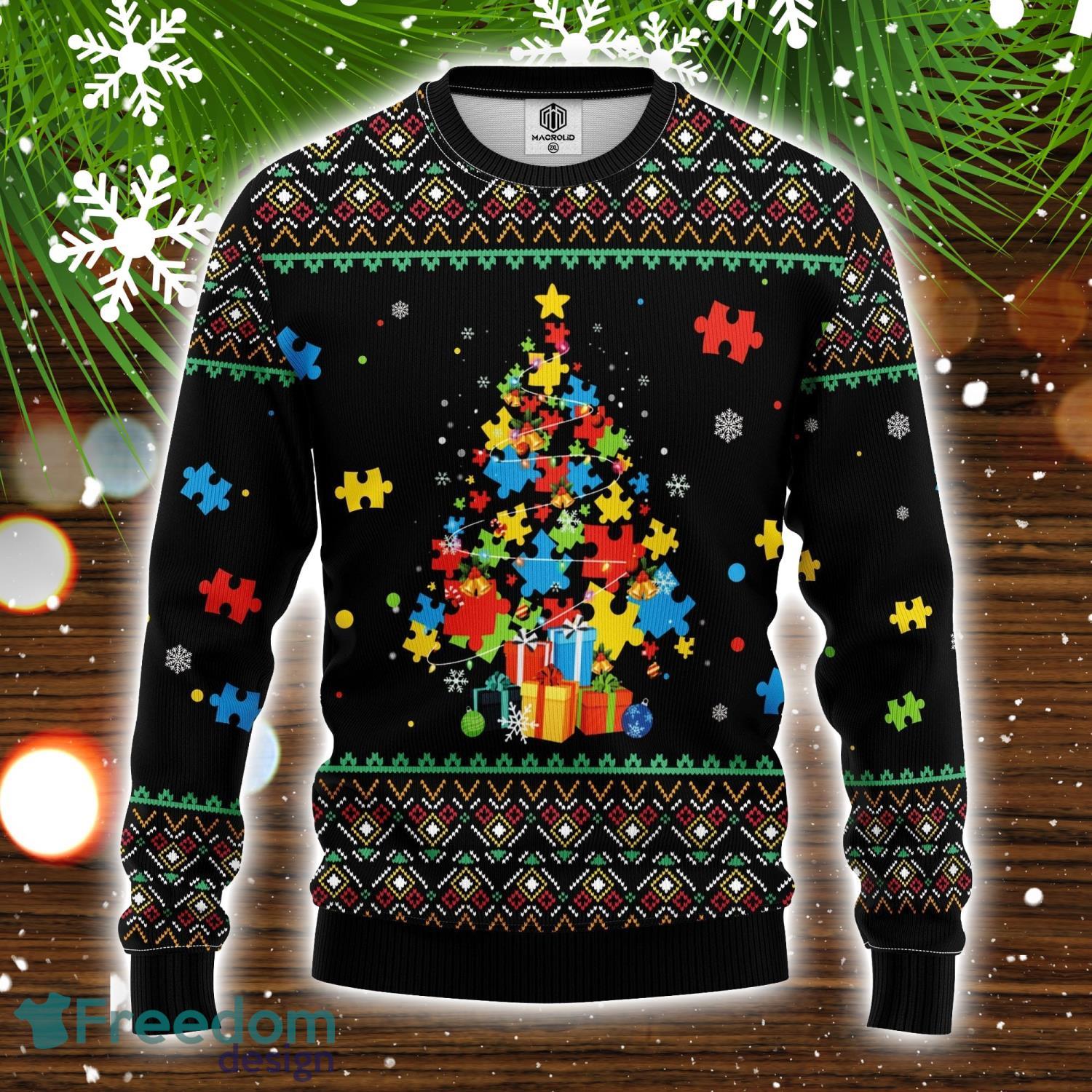 Autism Ugly Christmas Sweater Amazing Gift Christmas Gift For Men And Women image Autism Ugly Christmas Sweater Amazing Gift Christmas Gift For Men And Women Product Photo 1