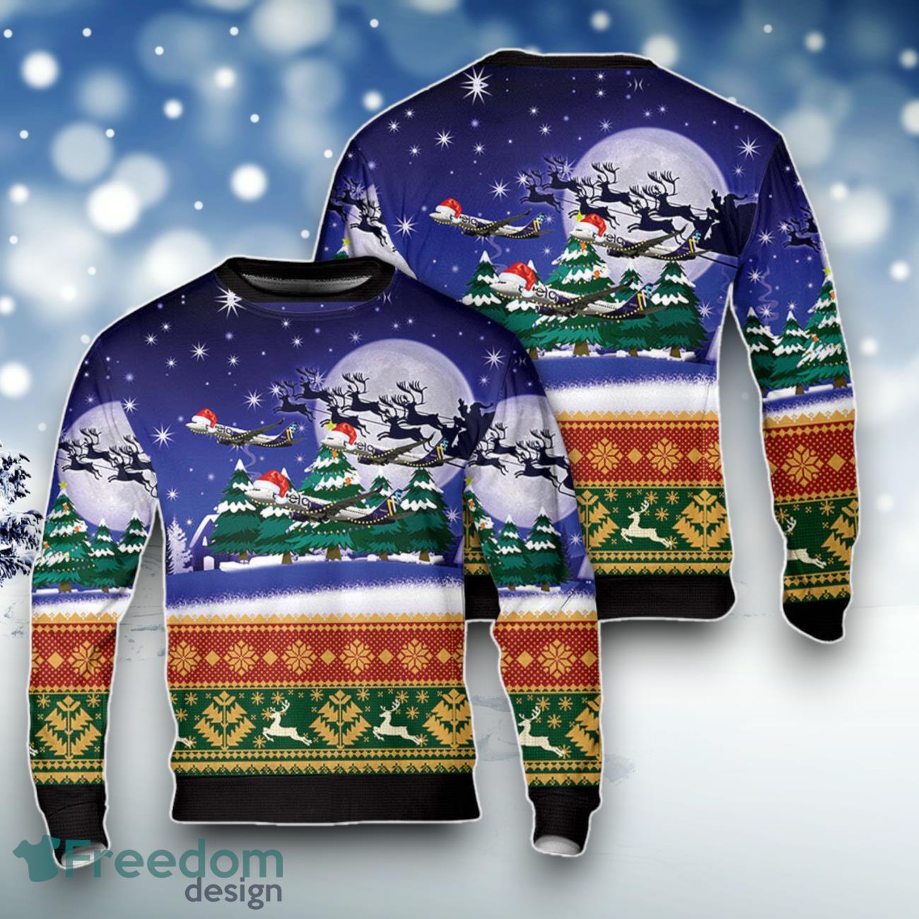 Avelo Airlines Boeing 737-8F2 Christmas Sweater For Men Women Product Photo 1