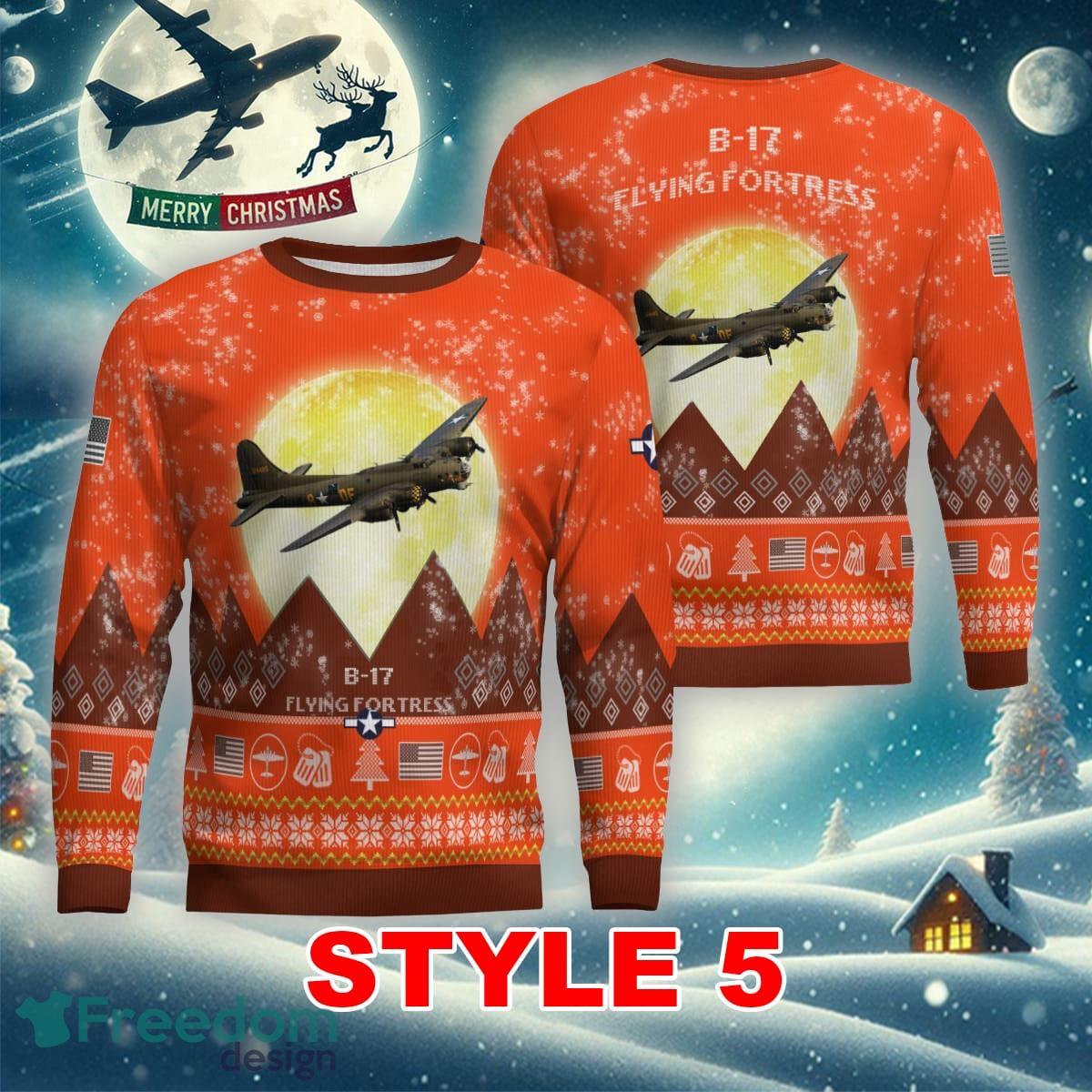 b-17-flying-fortress-b17-aircraft-moonlight-multi-color-ugly-christmas-sweater-gift-for-men-and-women-4.jpg B-17 Flying Fortress B17 Aircraft Moonlight Multi Color Ugly Christmas Sweater Gift For Men And Women - B-17 Flying Fortress B17 Aircraft Moonlight Ugly Christmas Sweater_41