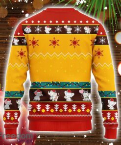 Baby Elephant Ugly Christmas Sweater Yellow Red 1 Amazing Gift Christmas Gift For Men And Women Product Photo 2