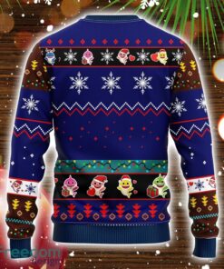 Baby Shark Ugly Christmas Sweater Blue 1 Amazing Gift Christmas Gift For Men And Women Product Photo 2