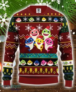Baby Shark Ugly Christmas Sweater Red Brown 1 Amazing Gift Christmas Gift For Men And Women