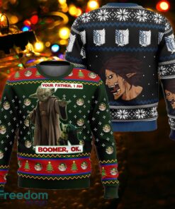 Baby Yoda Boomer Star Wars Ugly Christmas Sweater Gift For Adult