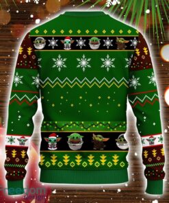 Baby Yoda Cute Ugly Christmas Sweater Green 1 Amazing Gift Christmas Gift For Men And Women Product Photo 2