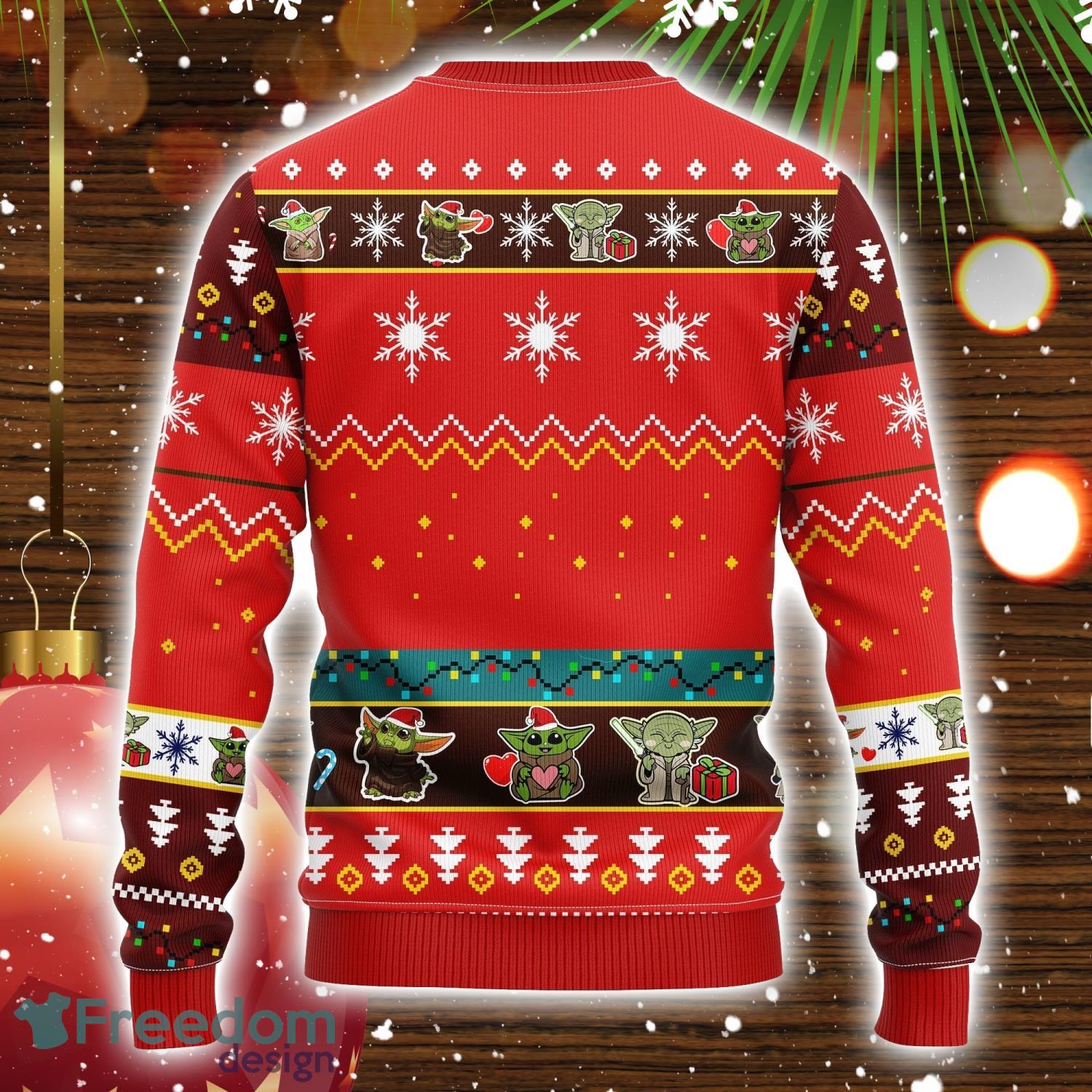Baby Yoda Ugly Christmas Sweater Red 1 Amazing Gift Christmas Gift For Men And Women image Baby Yoda Ugly Christmas Sweater Red 1 Amazing Gift Christmas Gift For Men And Women Product Photo 2