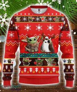 Baby Yoda Ugly Christmas Sweater Red 1 Amazing Gift Christmas Gift For Men And Women