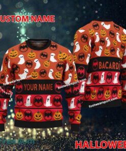Bacardi Red Beer Personalized Halloween Knitted Xmas Sweater For Fans