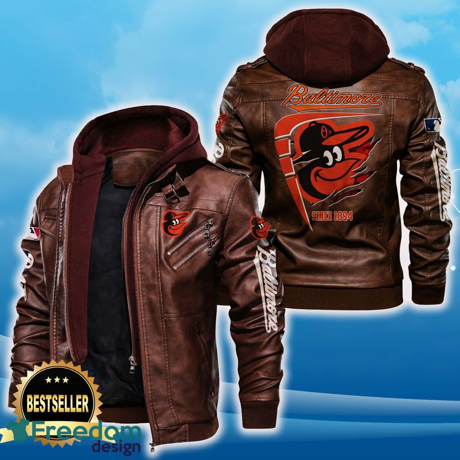 Baltimore Orioles Leather Jacket Black And Brown Color For Men And Women Gift Fans All OVer Print Gift Fans image Baltimore Orioles Leather Jacket Black And Brown Color For Men And Women Gift Fans All OVer Print Gift Fans - Baltimore Orioles Leather Jacket_2
