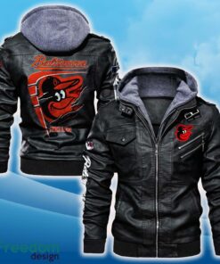 Baltimore Orioles Leather Jacket Black And Brown Color For Men And Women Gift Fans All OVer Print Gift Fans