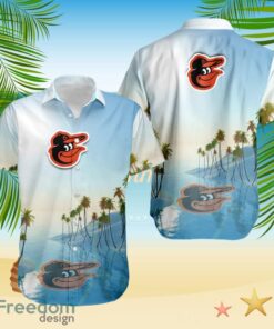 Baltimore Orioles Tropical Beach Blue Hawaiian Shirt