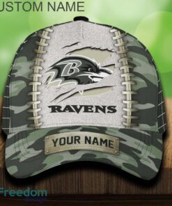Baltimore Ravens 3D Hat And Cap Beach Design Camo Green For Fans Gift Custom Name Baltimore Ravens 3D Hat And Cap Beach Design Camo Green For Fans Gift Custom Name