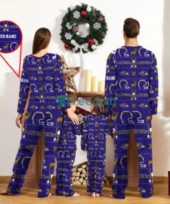 Baltimore Ravens Sport Team Logo Pajamas Set Family Christmas Gift Custom Name Special Gift Product Photo 2