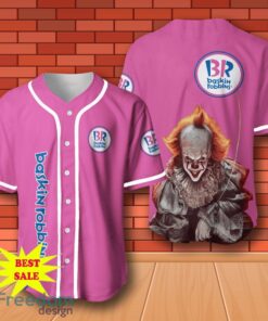 Baskin Robbins Pennywise Halloween Baseball Jersey for All Genders
