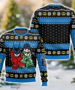 Batman And Robin Ugly Christmas Sweater 3D All Printed Sweater Christmas Gift