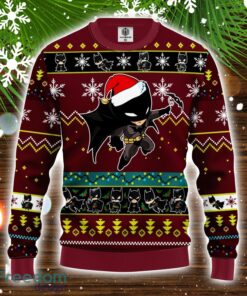 Batman Ugly Christmas Sweater Red Brown Amazing Gift Christmas Gift For Men And Women