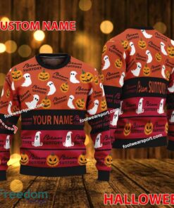 Beam Suntory Custom Name Halloween Ugly Christmas Sweater AOP For Fans