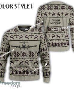 Beechcraft Duchess Aircraft Ugly Christmas Sweater Gift For Men And Women Beechcraft Duchess Aircraft Ugly Christmas Sweater Gift For Men And Women