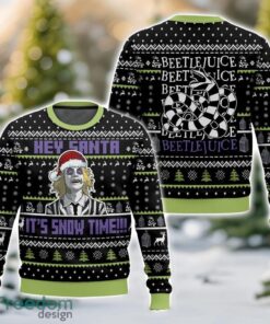 Beetlejuice “It Snow Time” Christmas Ugly Christmas Sweater 3D All Printed Sweater Christmas Gift