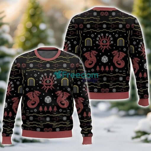 Beholder Dungeons & Dragons Ugly Christmas Sweater For Men And Women Christmas Holiday Gift Product Photo 1